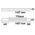 ISOLED Adapter FastFix Linearsystem S Balken, wit