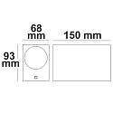 ISOLED Wandarmatuur up down GU10 IP54, zwart 
