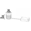 Inbouwarmatuur dimbaar IP20, helder, zilvergrijs dimbaar 5W 400lm 3000K 38° 38° CRI >95