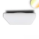 Outdoor LED ceiling / wall luminaire ColorSwitch, IP54, 32.8 x 32.8cm, 24W 3000K|4000K 2700lm 120°, white, with HF sensor