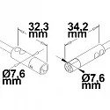 ISOLED Verlengkabel 4-polig, RGB, wit