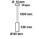 Pendelarmatuur 130 rond GU10 IP20