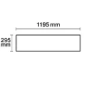 ISOLED LED office panel Business Line 1200 UGR<19 2H, IP40, 36W 3000K 4550lm 120°, white RAL 9016, KNX dimmable, CRi >90