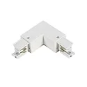 3-fase L-Verbinder SERIE S1 Beschermings-geleider buiten, N-geleider binnen, wit mat