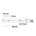 ISOLED LED Stripe CRI930 LINEAR 48V/13W - 5M 2-polig wit
