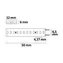 ISOLED Volledig gesiliconiseerde LED StripE AQUA CRI940 LINEAR 48V/13W  - 5M 2-polig wit
