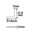 Hoekverbinder DIVE24 (FLAT) / SURF24 (FLAT)