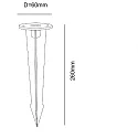 ISOLED Grondspies, zwart