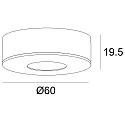 Inbouwarmatuur MiniAMP dimbaar IP20, wit dimbaar 3,6W 240lm 3000K 60° 60° CRI >91