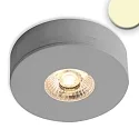 LED under cabinet or recessed light MiniAMP, 3W, 24V DC, rotatable, dimmable, 3W 3000K 240lm 60°, brushed alu