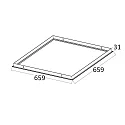ISOLED Inbouwframe, wit