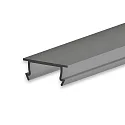 Accessory for profile SURF10 - cover COVER44, black / matt, 200cm