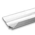 LED corner profile CORNER12 BORDERLESS, anodized aluminium, 200cm