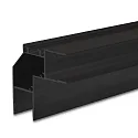 LED corner profile HIDE ANGLE, for 2 LED strips, 2x indirect (90°), aluminium, 200cm, black RAL 9005