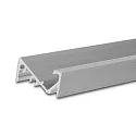LED surface mount profile FURNIT6 S for furniture mounting, 42° tilted, aluminium, 200cm, anodized aluminium