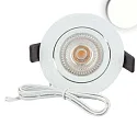 ISOLED Inbouwarmatuur Slim68 MiniAMP IP40, dimbaar 8W 960lm 4000K 45° 45° CRI 92