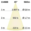 ISOLED Inbouwarmatuur Slim68 MiniAMP IP40, dimbaar 8W 960lm 4000K 45° 45° CRI 92