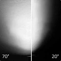 3-fase spot 42W - 20°-70° ON-OFF schakelbaar, focusseerbaar, cardanisch draaien IP20, wit mat 