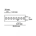ISOLED LED stripe HEQ FLEX HIGH BRIGHT 2-polig wit