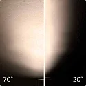 3-fase spot 42W - 20°-70° ON-OFF schakelbaar, focusseerbaar, cardanisch draaien IP20, zwart mat 
