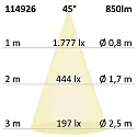 ISOLED Inbouwarmatuur Slim68 MiniAMP IP40, dimbaar 8W 850lm 3000K 45° 45° CRI 92