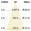 ISOLED Inbouwarmatuur Slim68 IP40, dimbaar 9W 960lm 4000K 45° 45° CRI 92
