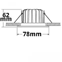 ISOLED wall recessed luminaire SYS-68 MINIAMP rigid IP65, black dimmable