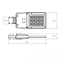 Padverlichting STREET LIGHT GR60 hoekig, schokbestendig IP66