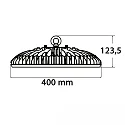 ISOLED Halstraler TOQ 85°C rond, schokbestendig IP65, zwart dimbaar
