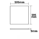 ISOLED LED paneel HCL LINE 600 voor BAP, DALI aanstuurbaar, Tunable White, 42W 4400lm 2700-5700K 120° 120° CRI 90-100