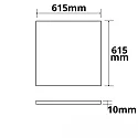 ISOLED LED paneel HCL LINE 625 voor BAP, Tunable White, 42W 4400lm 2700-5700K 120° 120° CRI 90-100