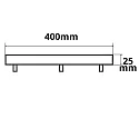 ISOLED Baldakijn INFINITY ROUND BLACK 5 5-voudig, rond, zonder lamphouder, zwart