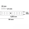 ISOLED LED stripe HEQ FLEX 200 LUMEN/W 2-polig, tweezijdig wit