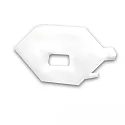 end cap CORNER11N - EC97 with cable hole, white