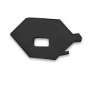 end cap CORNER11N - EC97 with cable hole, black