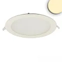 Downlight plat, rond, verblindingsvermindering IP42, wit dimbaar