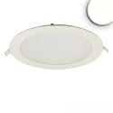 Downlight plat, rond, verblindingsvermindering IP42, wit dimbaar