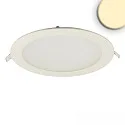 Downlight plat, rond, verblindingsvermindering IP42, wit 