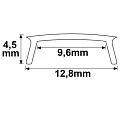 ISOLED toebehoren Profiel omslag COVER52 SURF11/CORNER11, zwart mat 200cm
