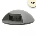 Vloerinbouwarmatuur 1SIDE 60MM 60° 1-voudig, rond IP67, grijs, zwart 