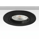 mounting frame GU10/MR16 round, with lamp socket, black