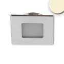 Meubelarmatuur MINI AMP hoekig IP20, aluminium geborsteld dimbaar