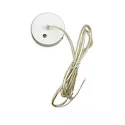 canopy round, 3-pole, white