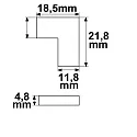 ISOLED Hoekverbinder K2-210 - FLEXSTRIPE 1.0CM 2-polig