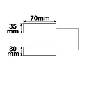 ISOLED Aansluitdoos 0.5-2.5MM², MAX. 450V/16A 3-polig, bekabeld