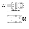 ISOLED Aansluitstekker WIELAND MALE GST18I3S B1 ZR1 3-polig