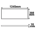 ISOLED LED paneel PROFESSIONAL LINE UGR<19 8H - 124.5 X 30.8CM - PHASE 2-polig, UGR < 19, dimbaar 36W 1245lm 4000K CRI 80-89