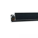 opbouwrail TRACK48 SURFACE FLAT plat, 4-polig, magnetische montage, zwart