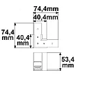 ISOLED Hoekverbinder TRACK48 SURFACE geïsoleerd, mechanisch, horizontaal, zwart