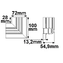ISOLED corner connector CORNER 90° HORIZONTAL - TRACK48 DRYWALL isolated, mechanical, horizontal, black